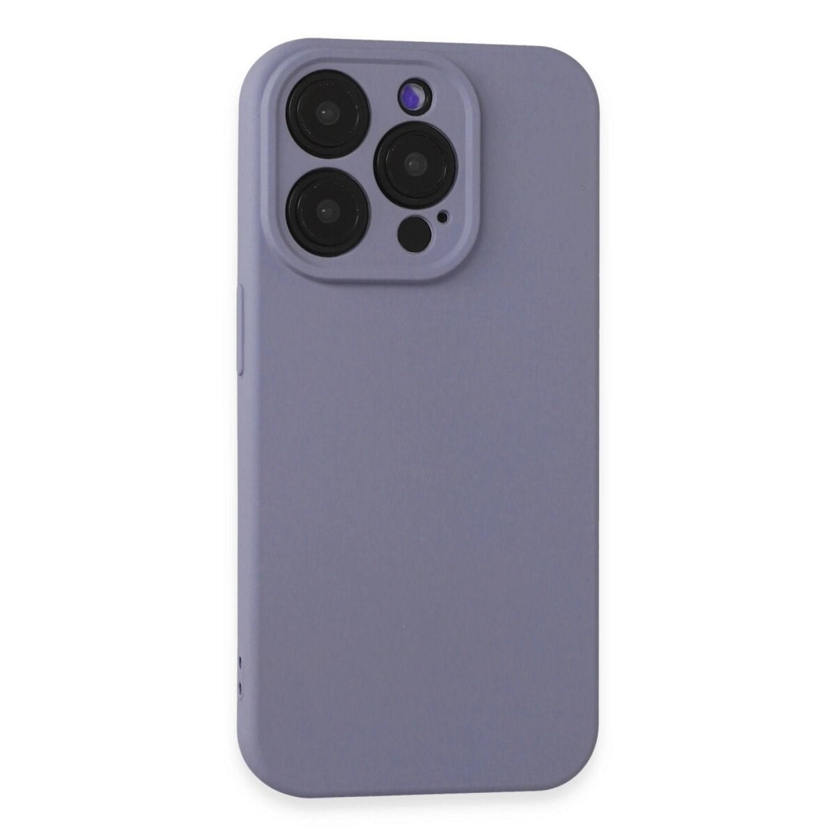 Apple İphone 15 Pro Max Kılıf Nano İçi Kadife Silikon - Lila