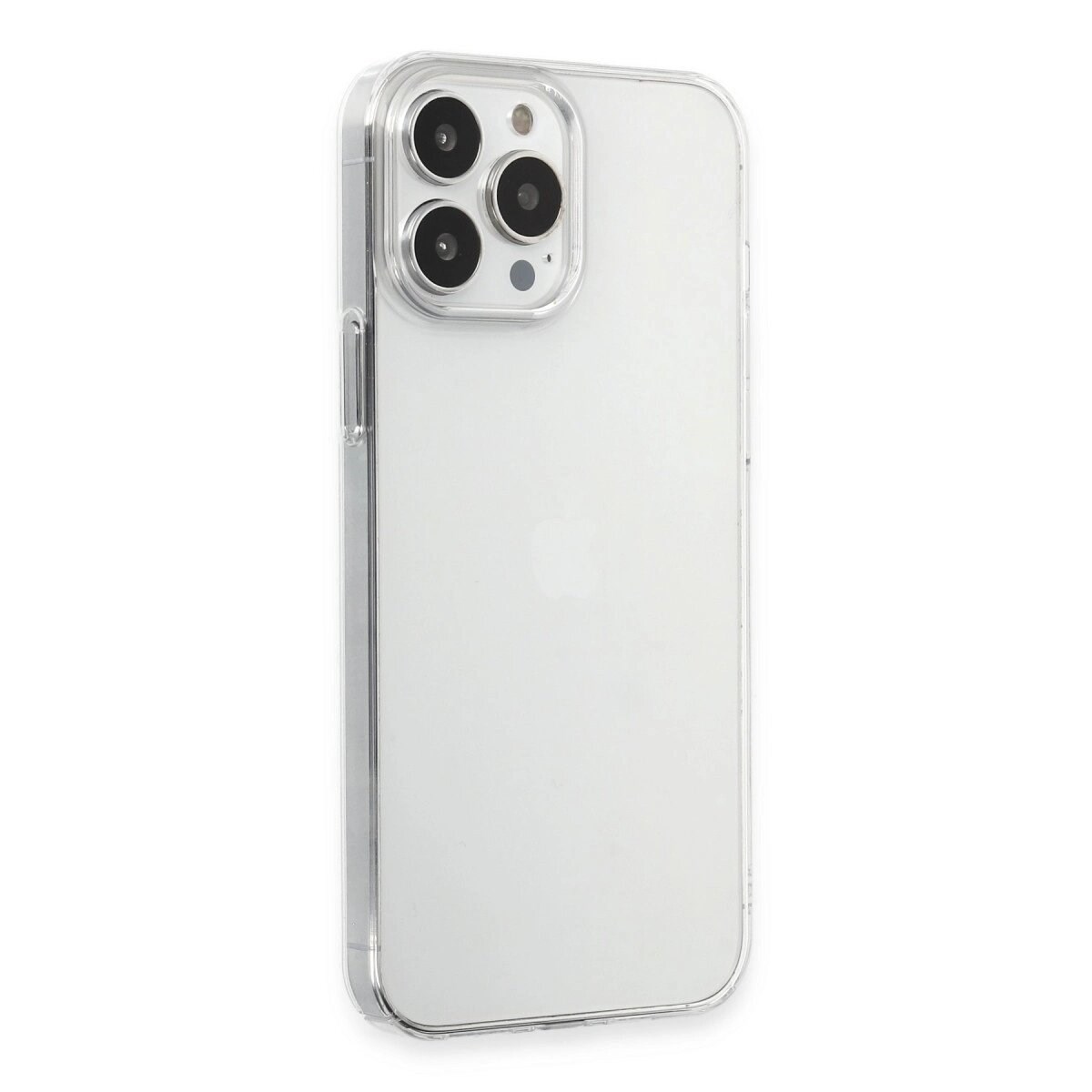 Apple İphone 15 Pro Max Kılıf Pc Sert Şeffaf Kapak - Şeffaf