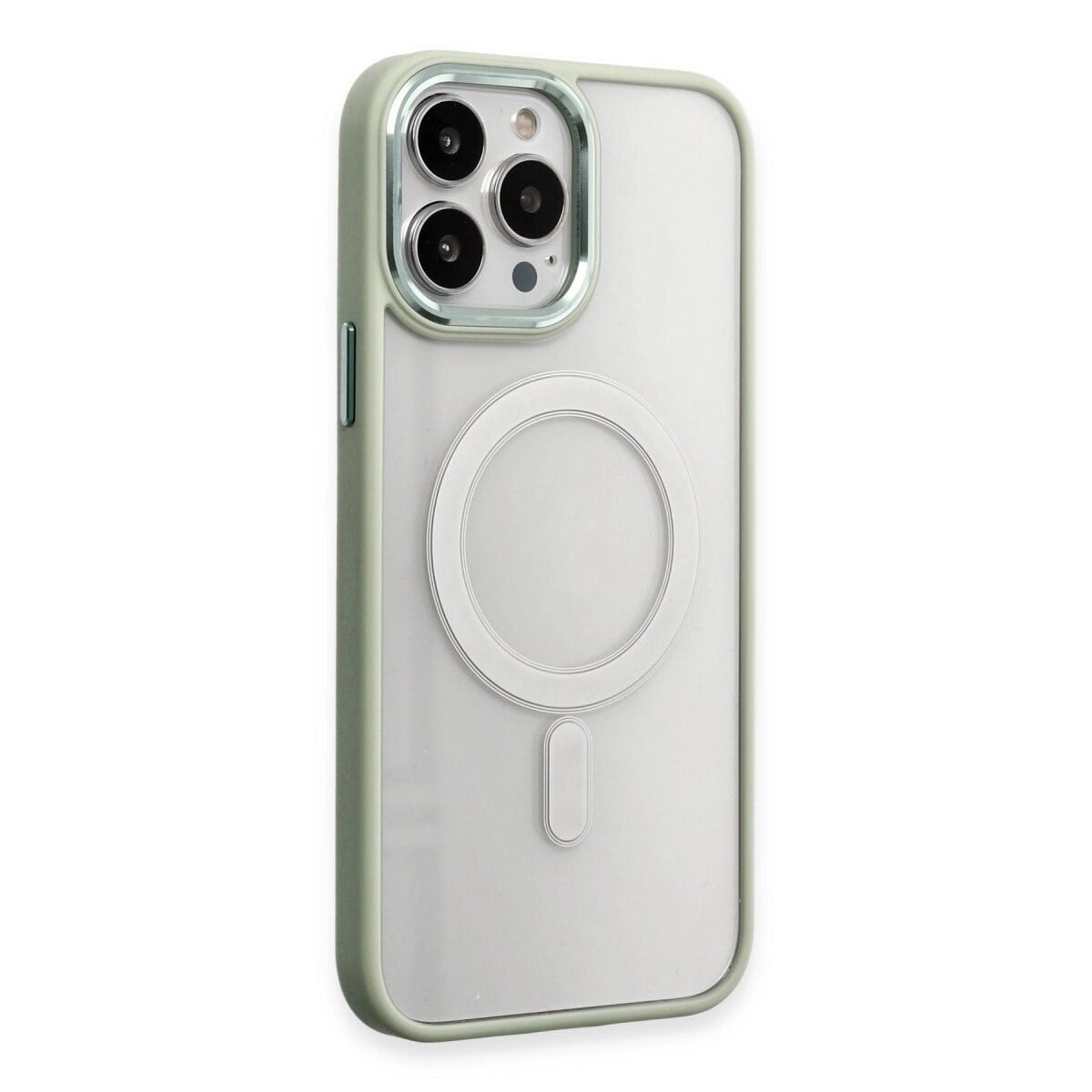 Apple İphone 15 Pro Max Kılıf Room Magneticsafe Silikon - Su Yeşili