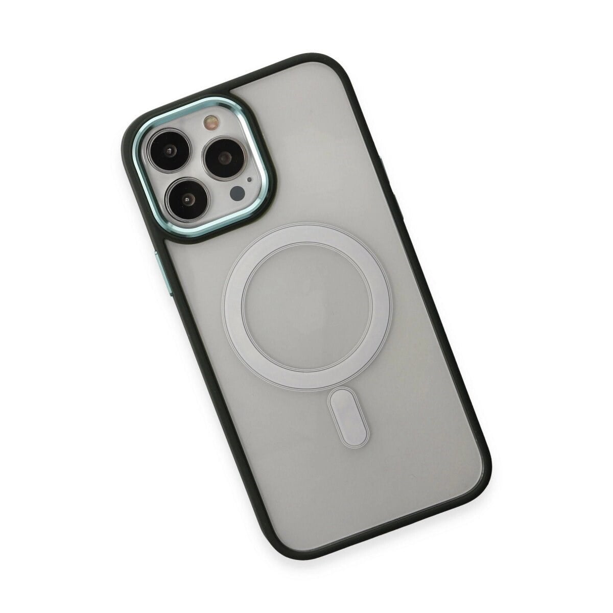 Apple İphone 15 Pro Max Kılıf Room Magneticsafe Silikon - Köknar Yeşili
