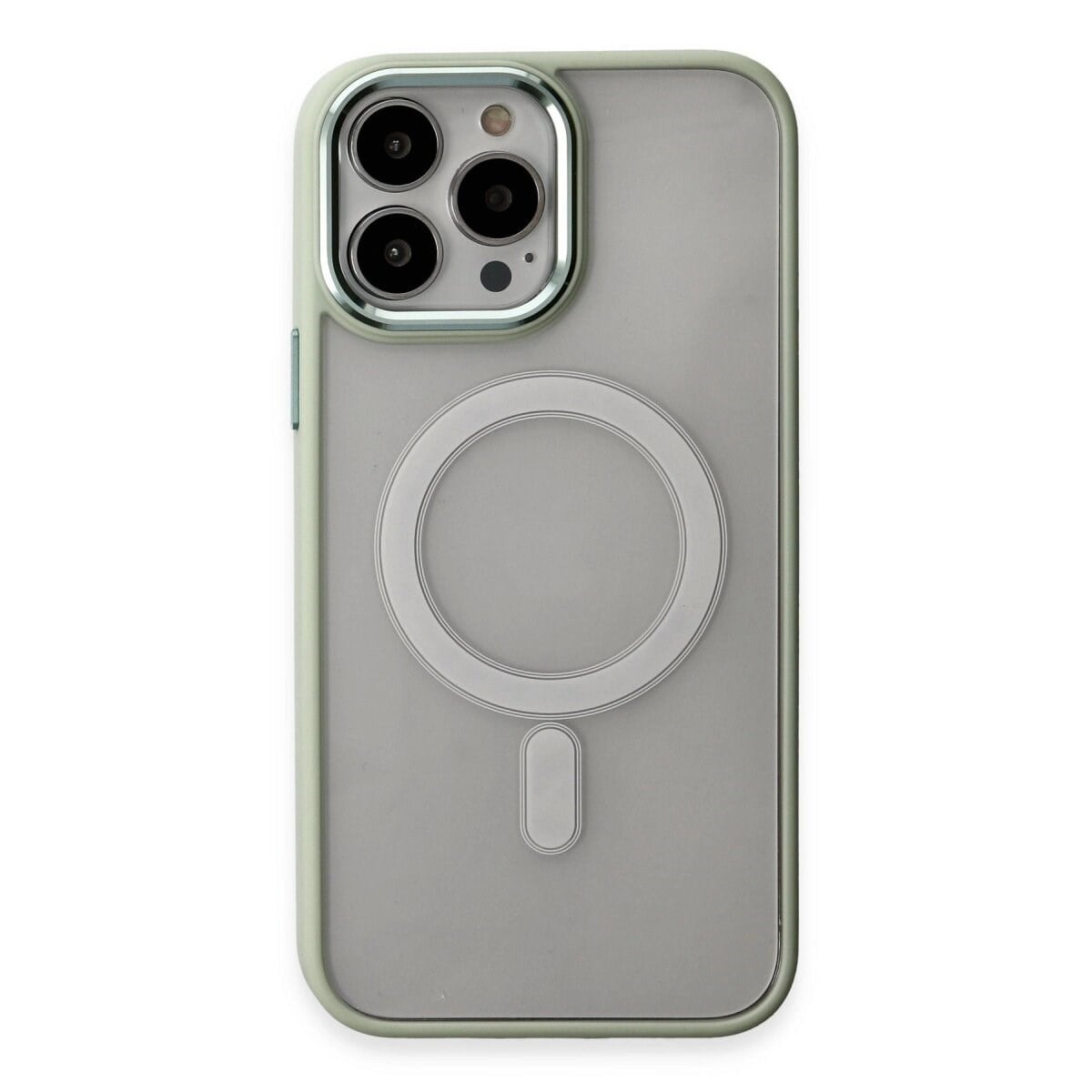 Apple İphone 15 Pro Max Kılıf Room Magneticsafe Silikon - Su Yeşili