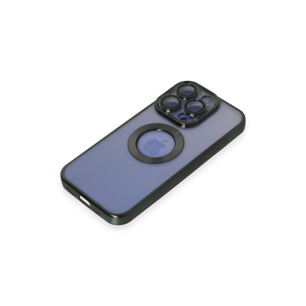 Apple İphone 15 Pro Max Kılıf Slot Silikon - Köknar Yeşili