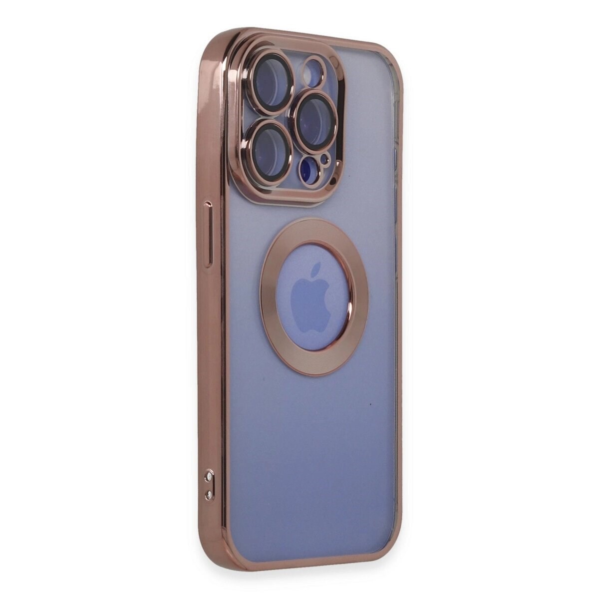 Apple İphone 15 Pro Max Kılıf Slot Silikon - Rose Gold