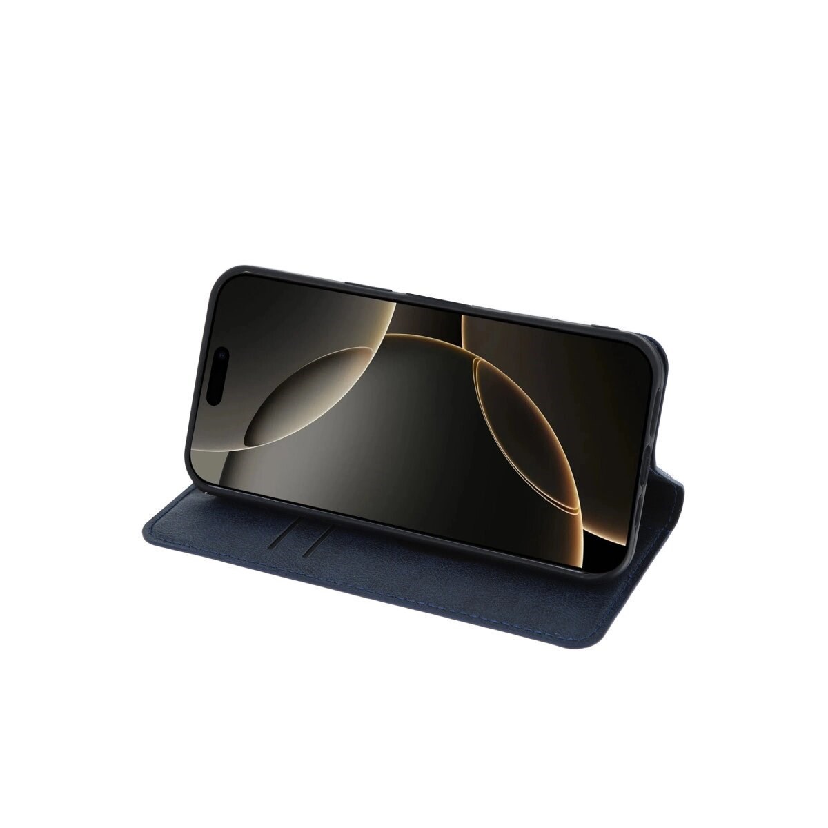 Apple İphone 15 Pro Max Kılıf Trend S Plus Kapaklı Kılıf - Lacivert