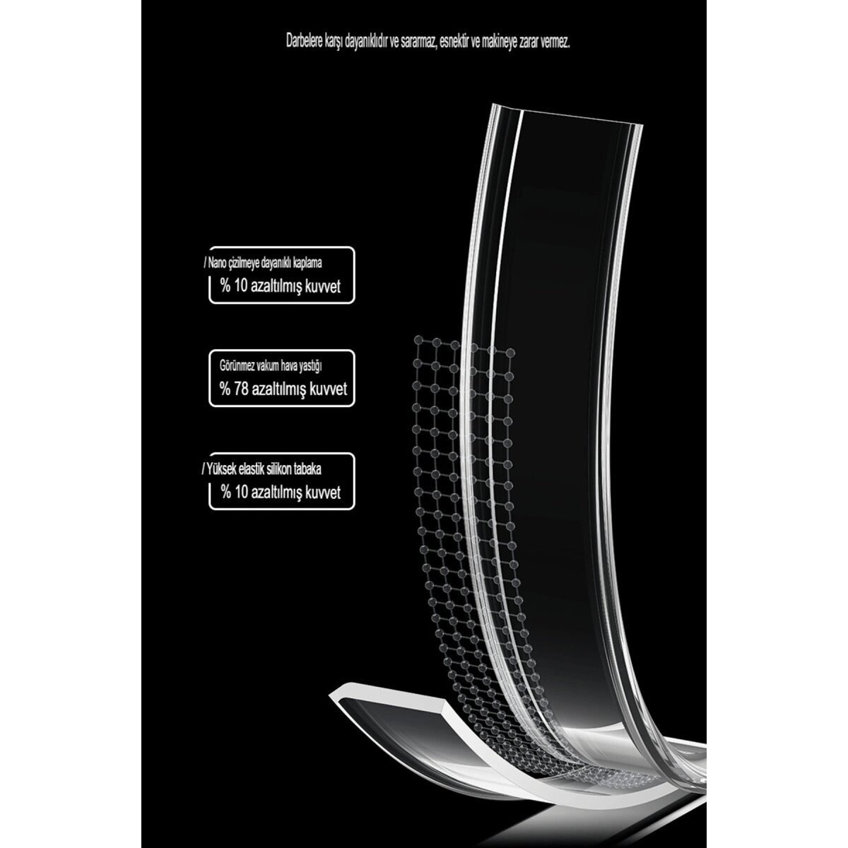 Apple İphone 15 Pro Max Kılıf Tron Şeffaf Magsafe Kapak - Şeffaf