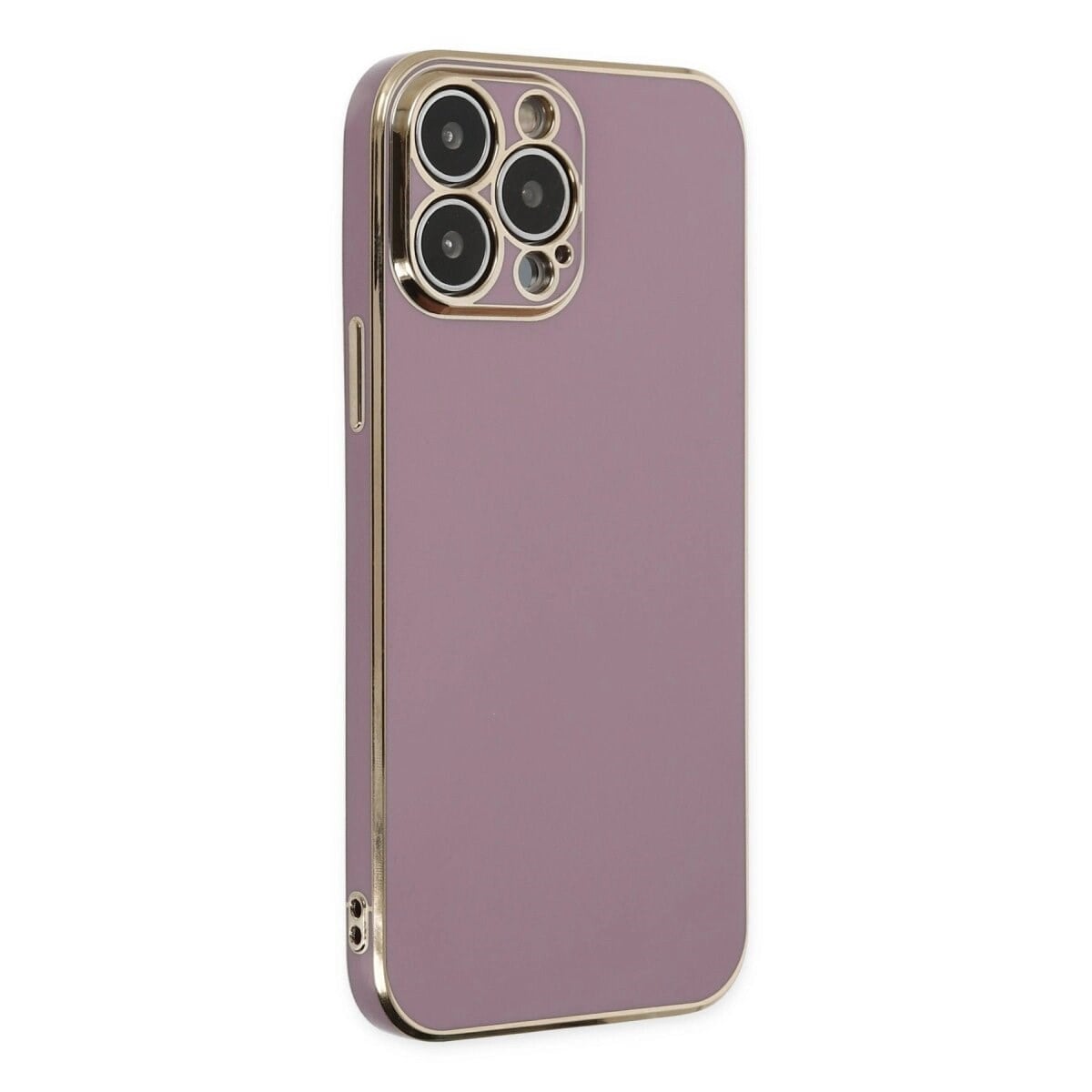 Apple İphone 15 Pro Max Kılıf Volet Silikon - Mor