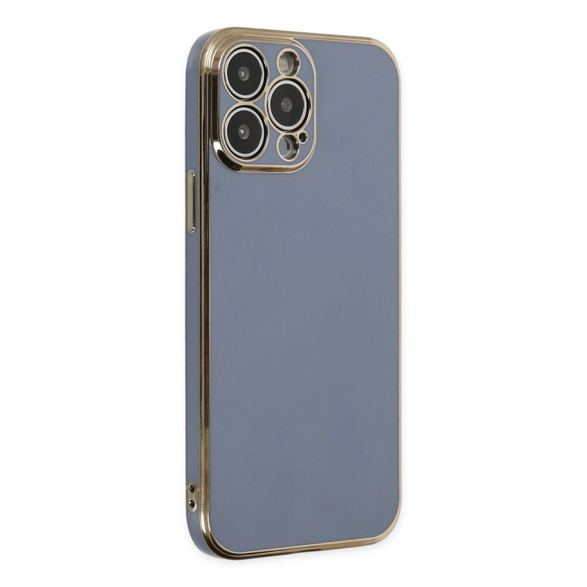 Apple İphone 15 Pro Max Kılıf Volet Silikon - Mavi