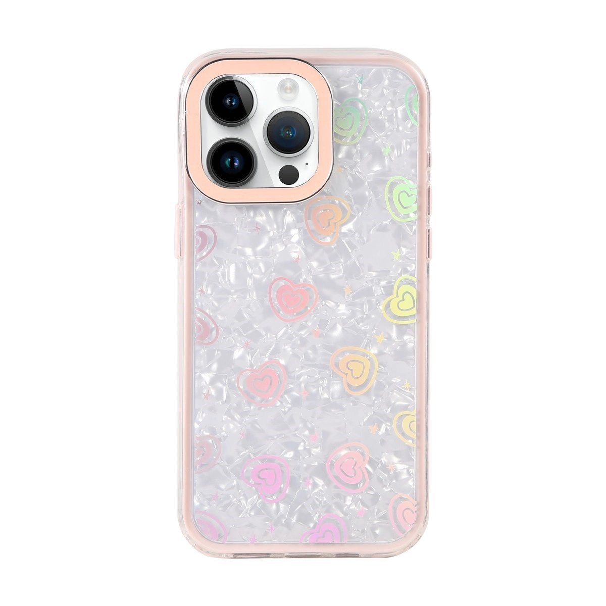 Apple İphone 15 Pro Max Lumi Desenli Kapak - Pembe