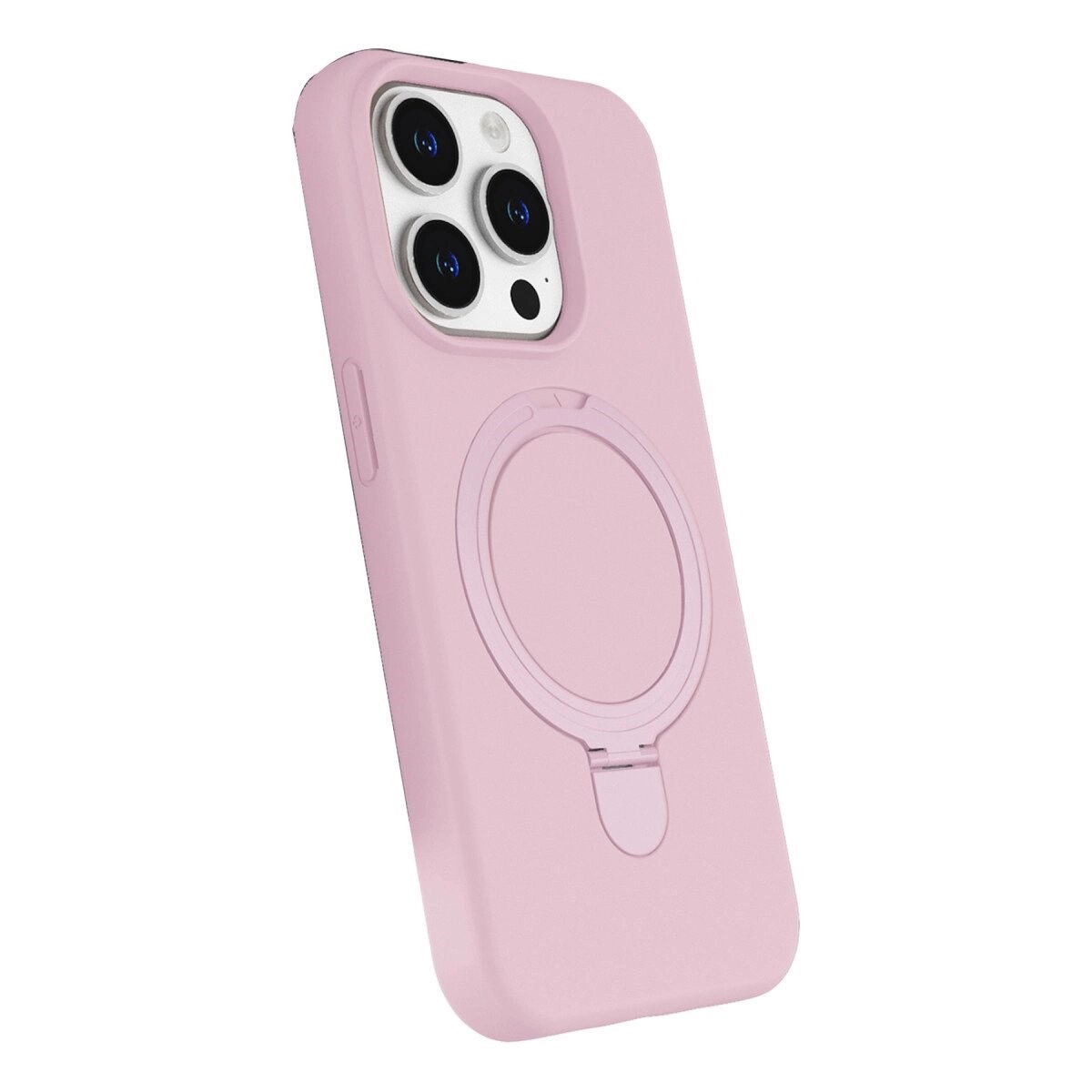 Apple İphone 15 Pro Max Regal Magsafe Standlı Kapak - Açık Pembe