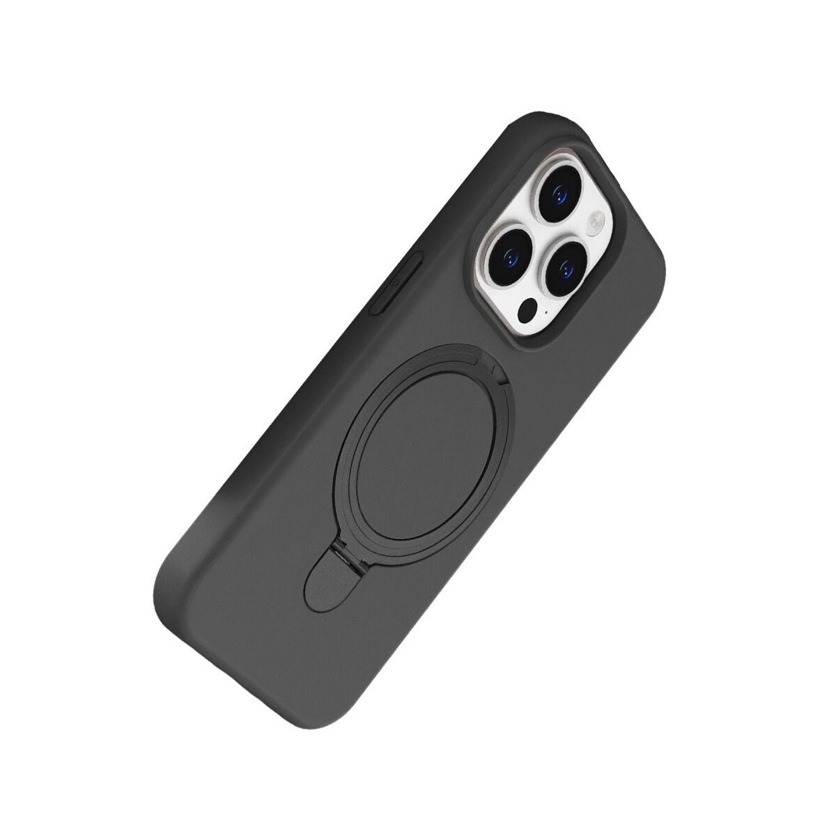 Apple İphone 15 Pro Max Regal Magsafe Standlı Kapak - Titan Gri