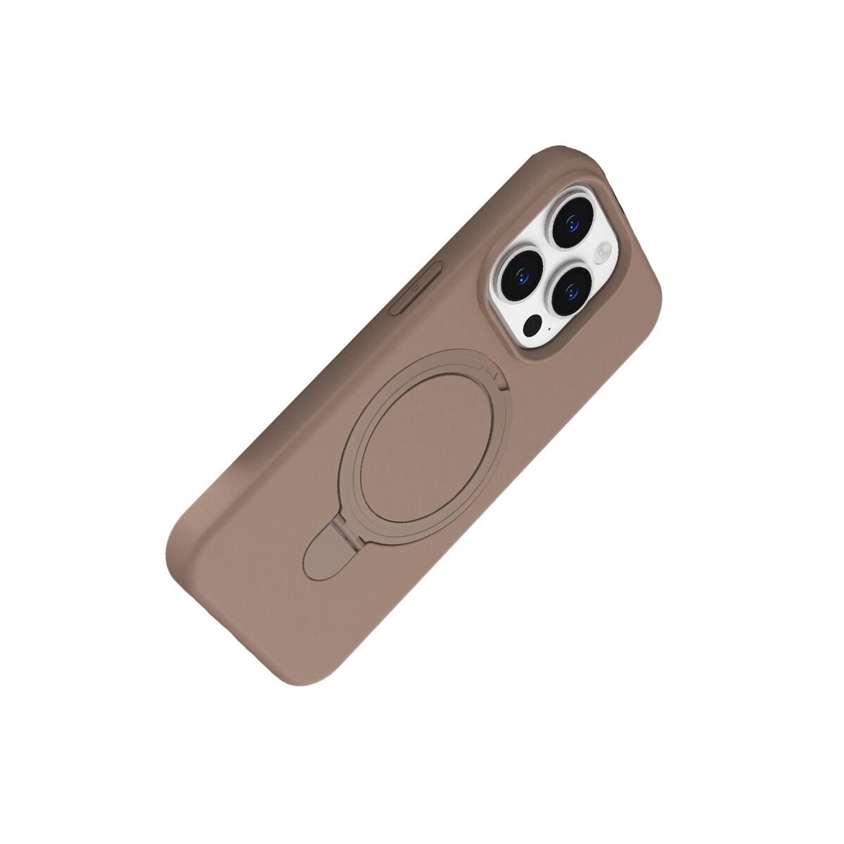Apple İphone 15 Pro Max Regal Magsafe Standlı Kapak - Çöl Titanyum