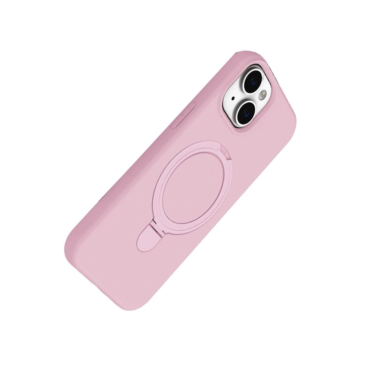 Apple İphone 15 Regal Magsafe Standlı Kapak - Açık Pembe