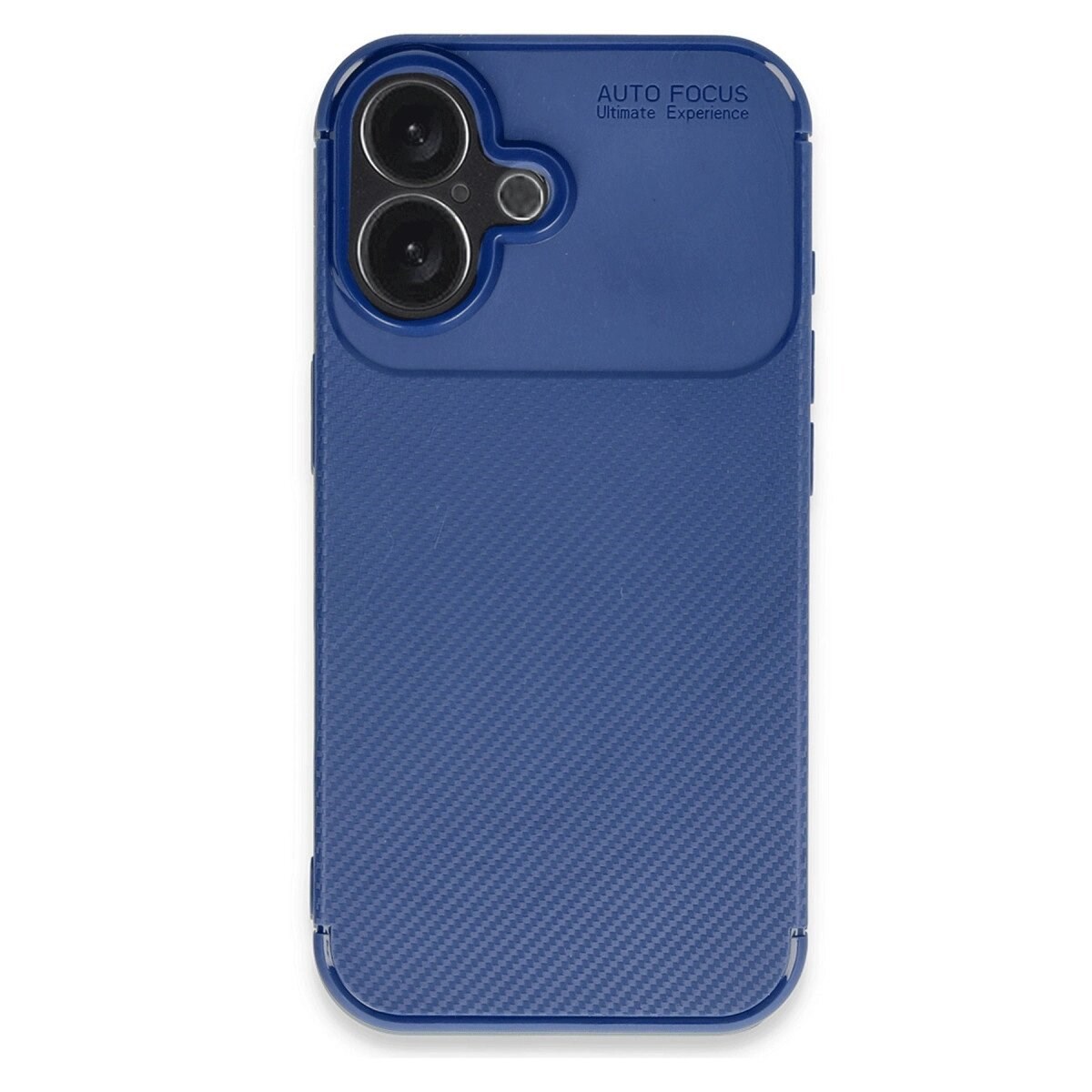 Apple İphone 16 Kılıf Auto Focus Karbon Kapak - Lacivert