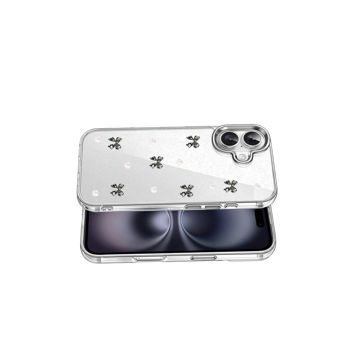 Apple İphone 16 Plus Fiyonk Desenli Kapak - Desen 8