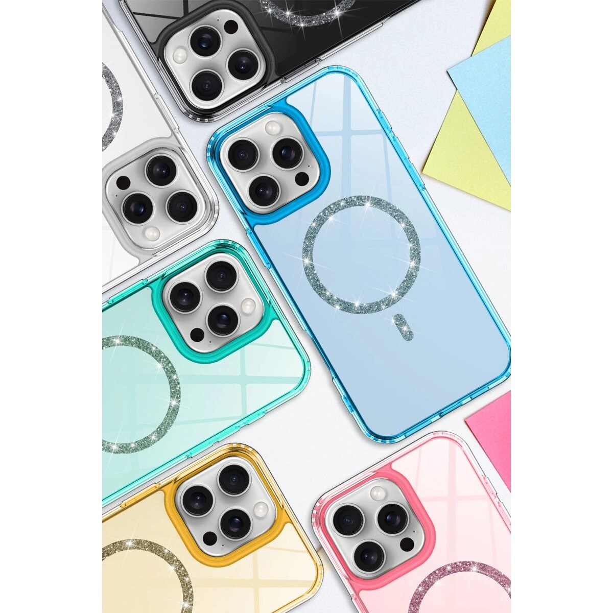 Apple İphone 16 Plus Live Diamond Magsafe Kapak - Siyah