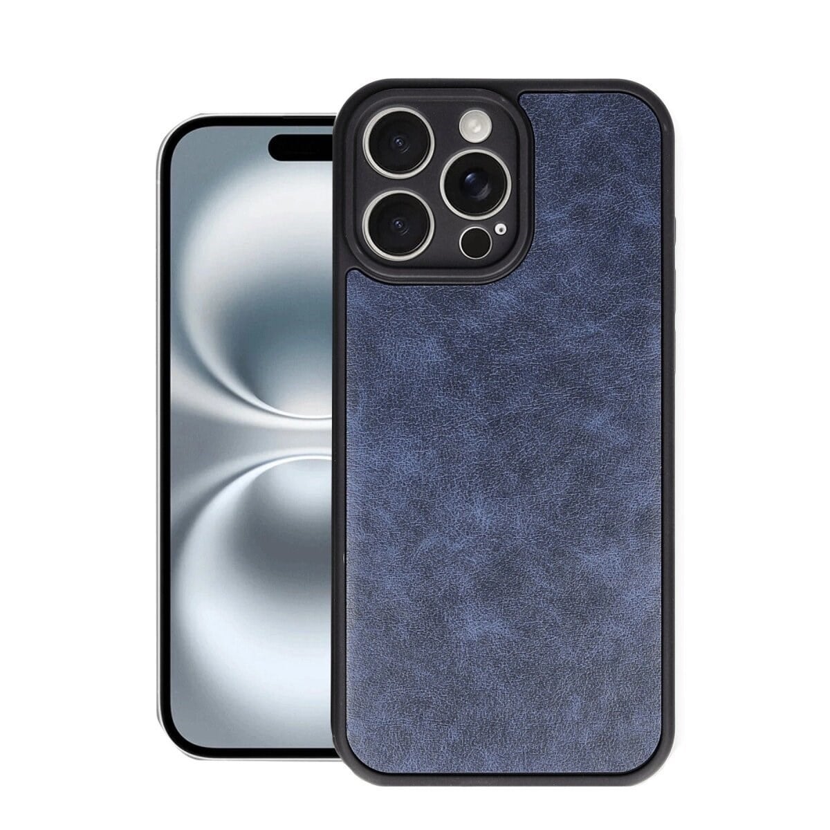 Apple İphone 16 Pro Kılıf Aras Deri Kapak - Lacivert