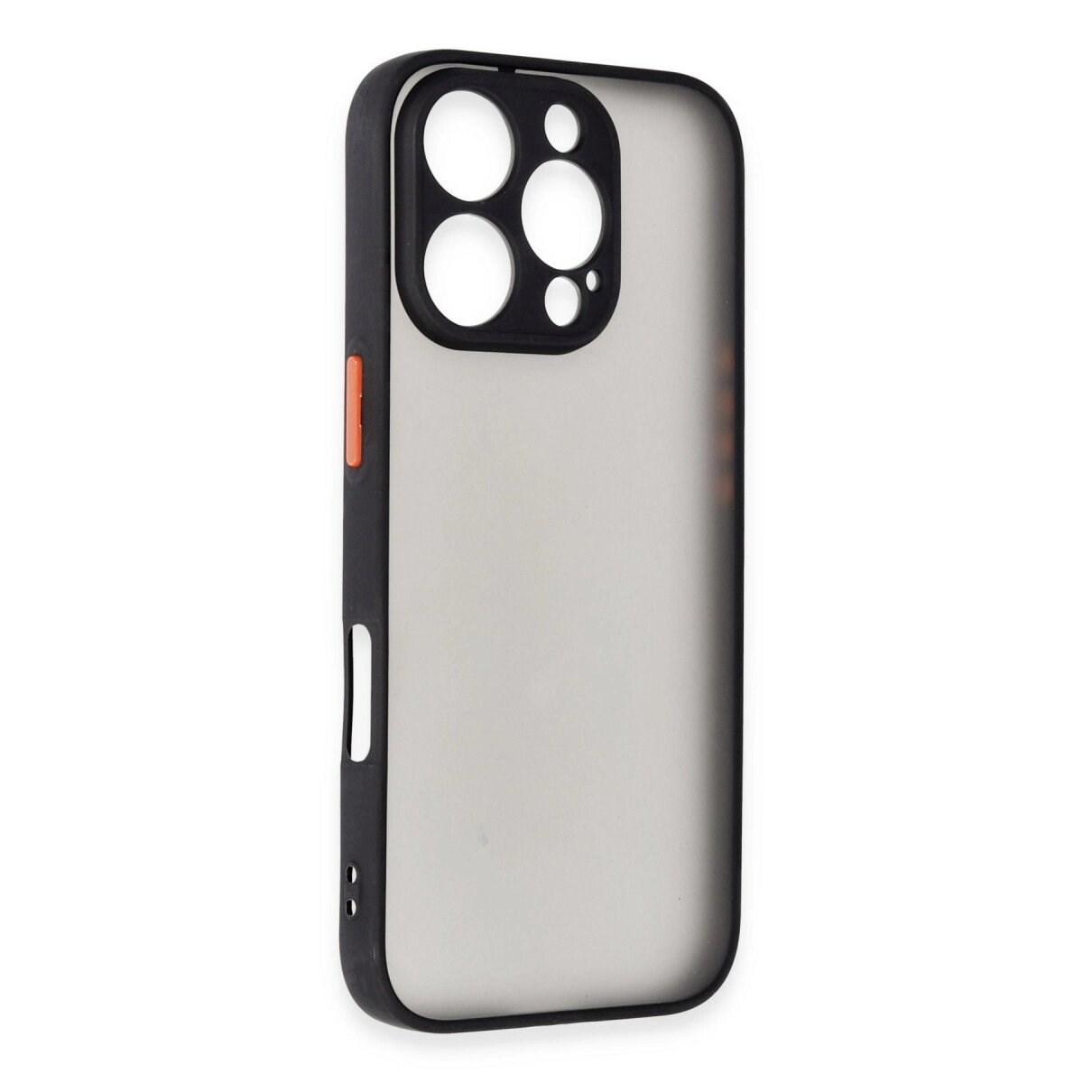 Apple İphone 16 Pro Kılıf Montreal Silikon Kapak - Siyah