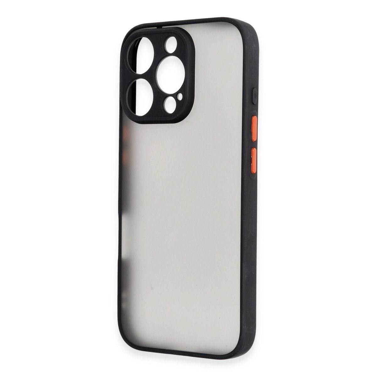 Apple İphone 16 Pro Max Kılıf Montreal Silikon Kapak - Siyah