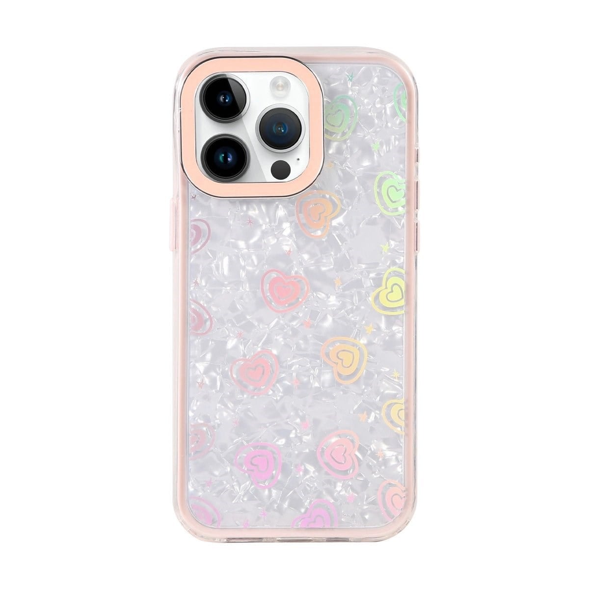 Apple İphone 16 Pro Max Lumi Desenli Kapak - Pembe