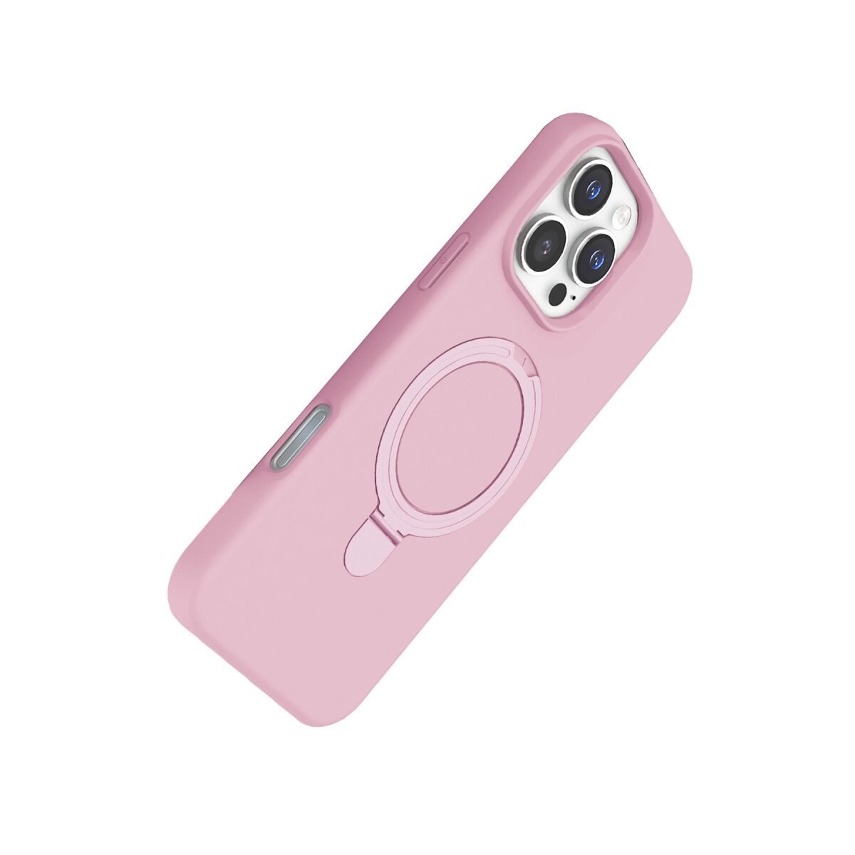 Apple İphone 16 Pro Regal Magsafe Standlı Kapak - Açık Pembe