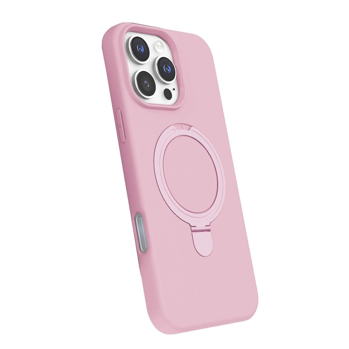 Apple İphone 16 Pro Regal Magsafe Standlı Kapak - Açık Pembe