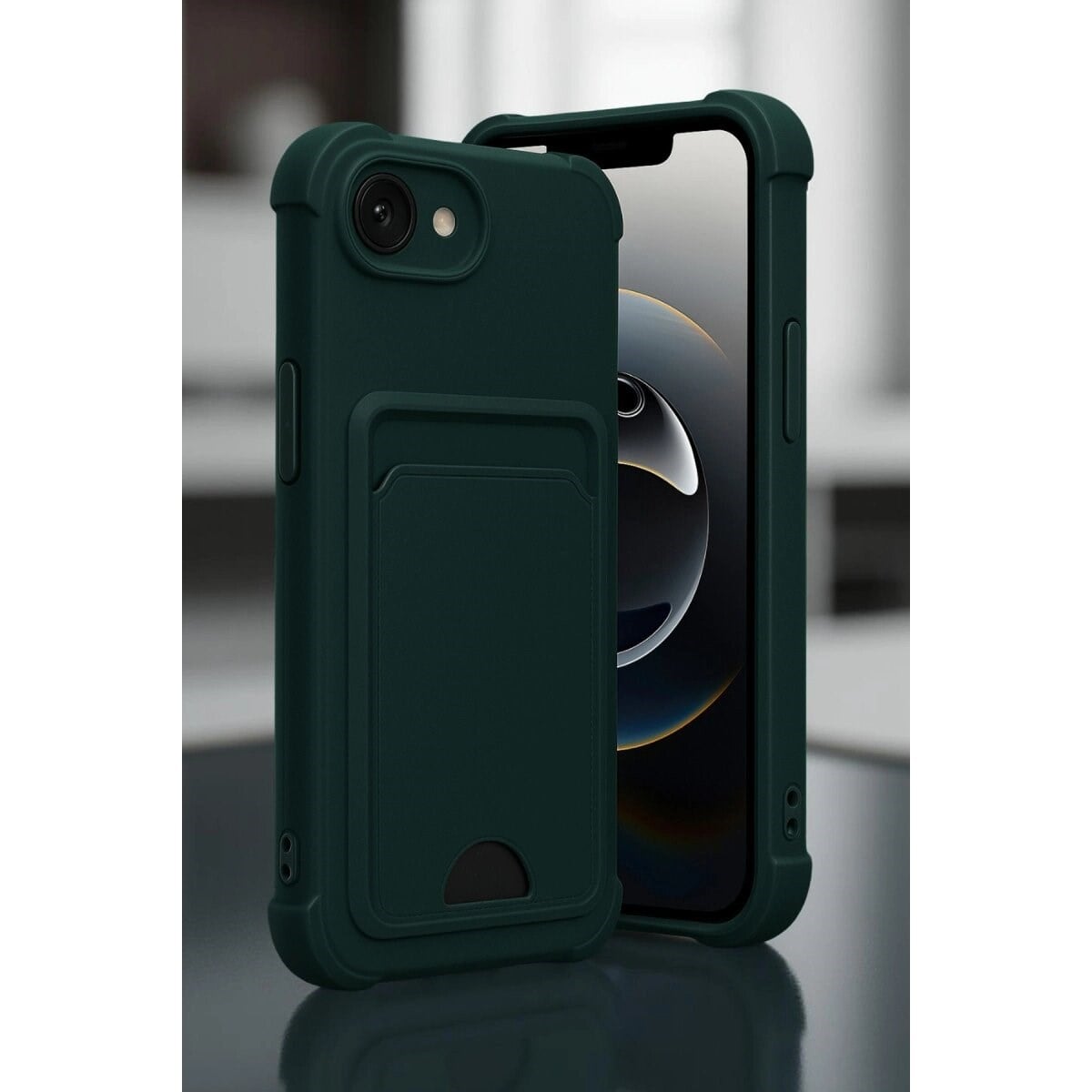 Apple İphone 16e Kelvin Kartvizitli Silikon - Lacivert