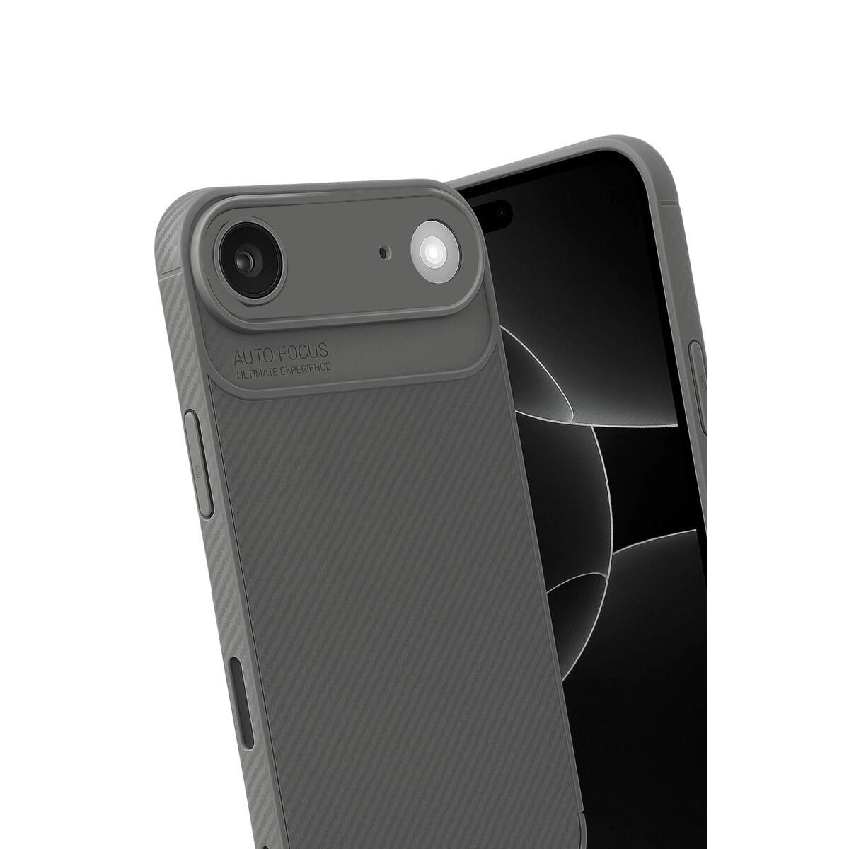 Apple İphone 17 Air Auto Focus Karbon Kapak - Gri