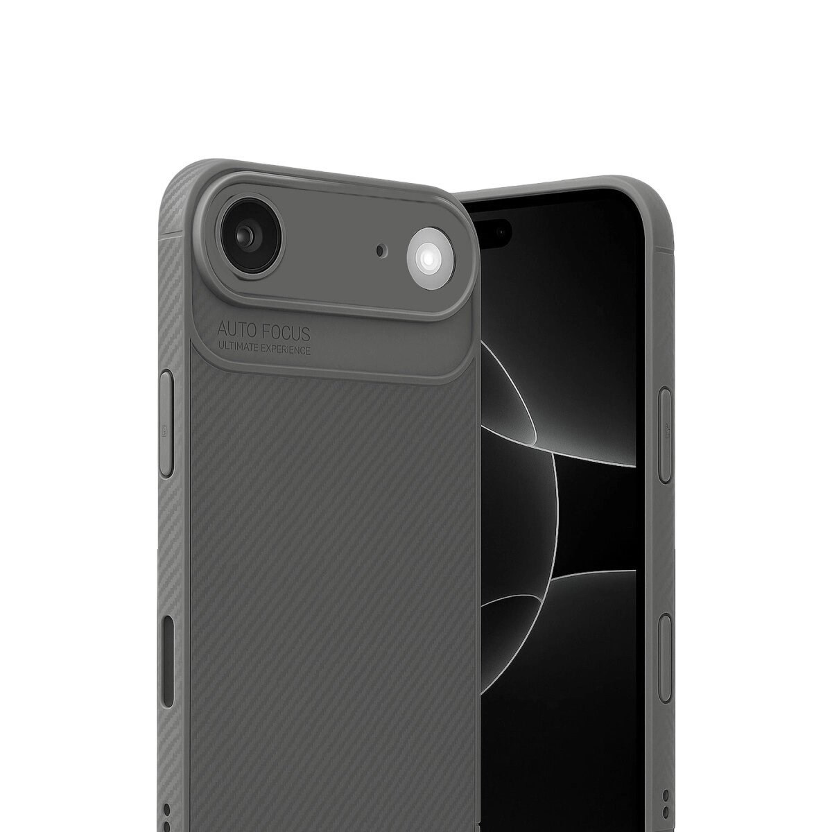 Apple İphone 17 Air Auto Focus Karbon Kapak - Gri