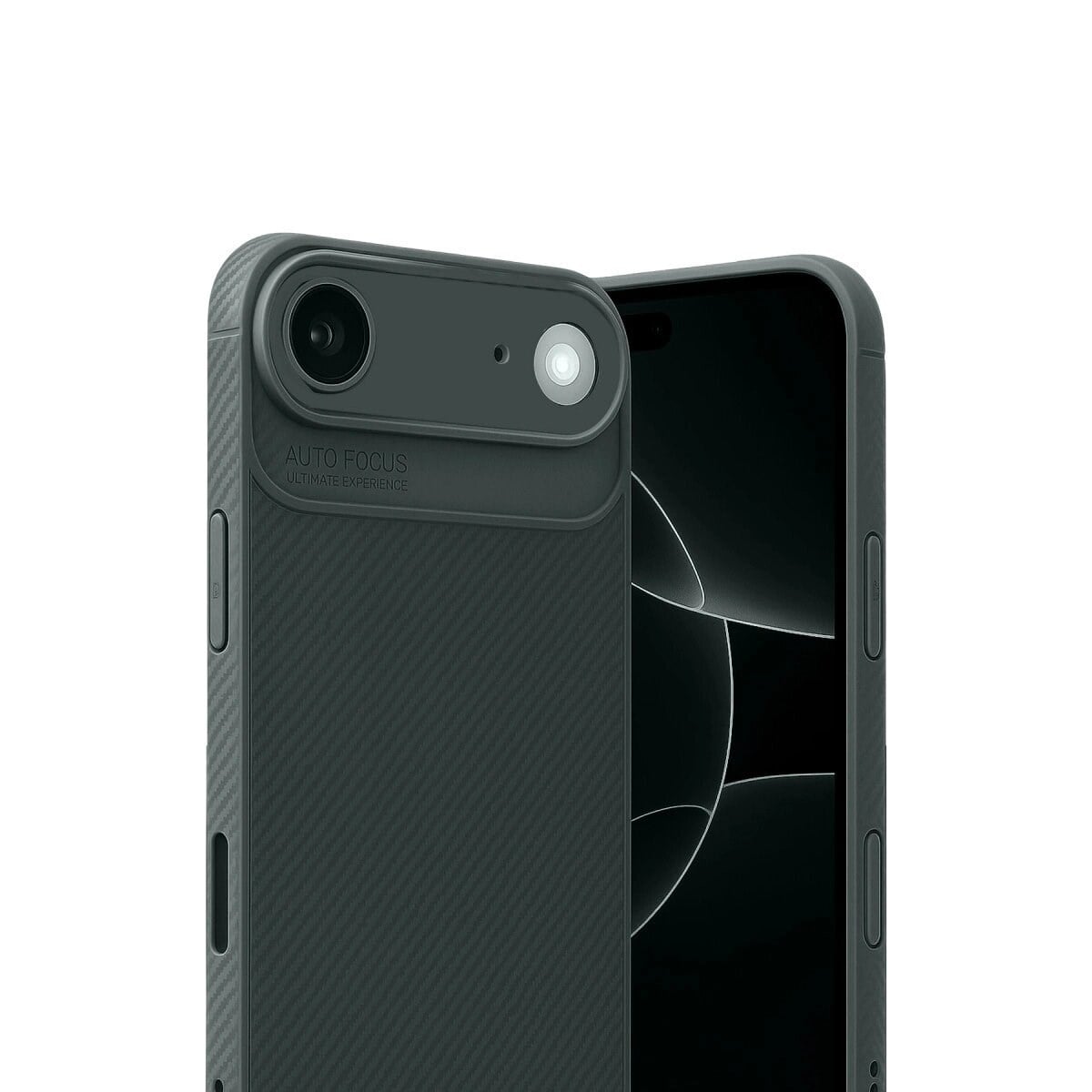 Apple İphone 17 Air Auto Focus Karbon Kapak - Koyu Yeşil