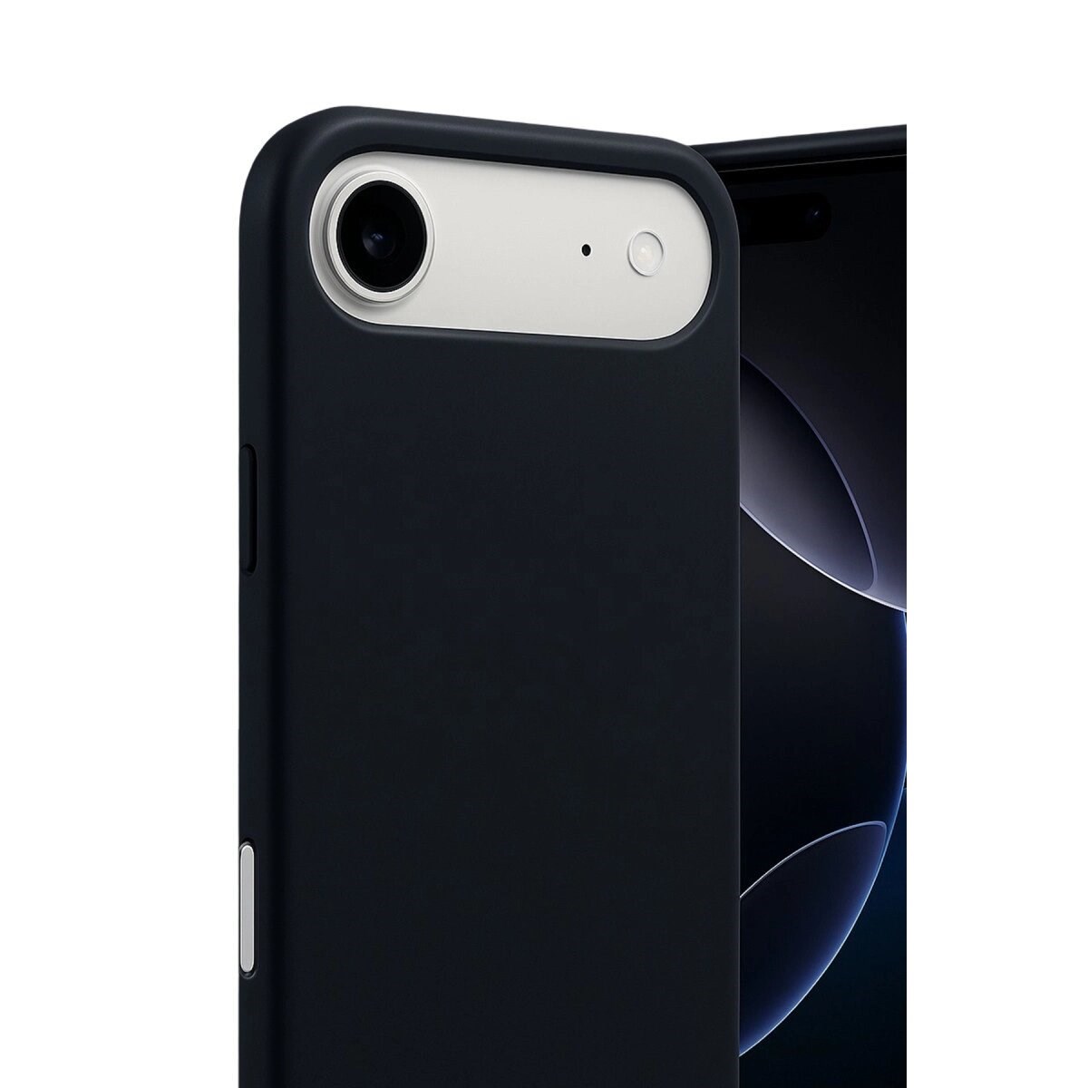 Apple İphone 17 Air Nano İçi Kadife Silikon - Siyah