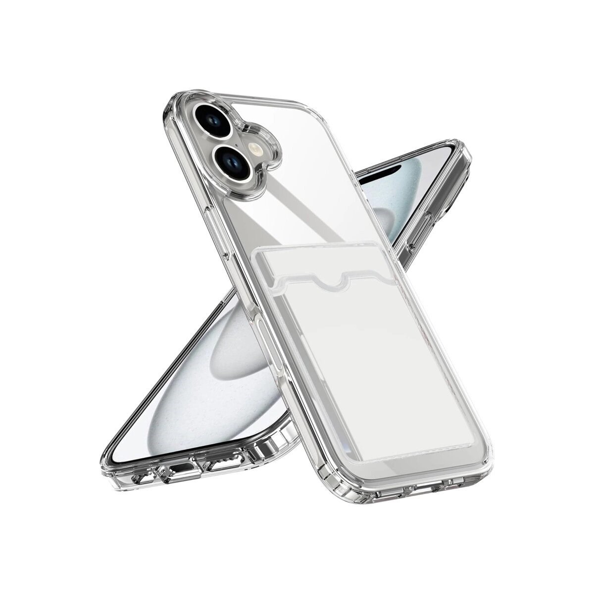 Apple İphone 17 Kart Şeffaf Silikon - Şeffaf