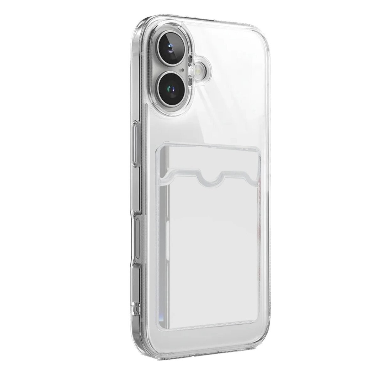Apple İphone 17 Kart Şeffaf Silikon - Şeffaf