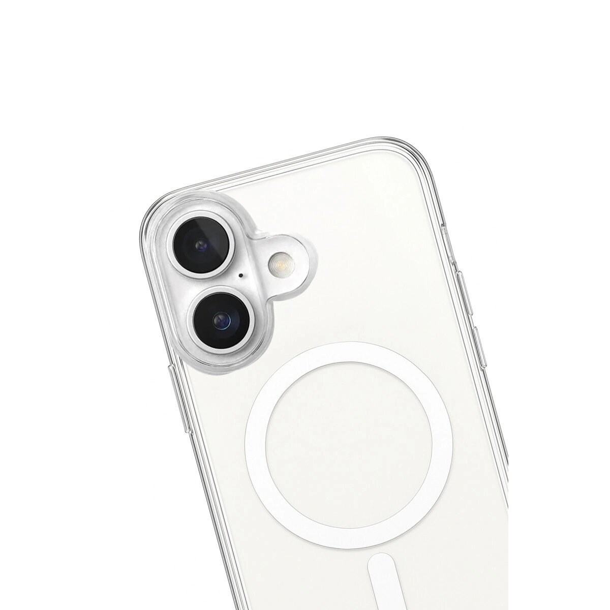 Apple İphone 17 Kılıf Magneticsafe Şeffaf Silikon - Şeffaf