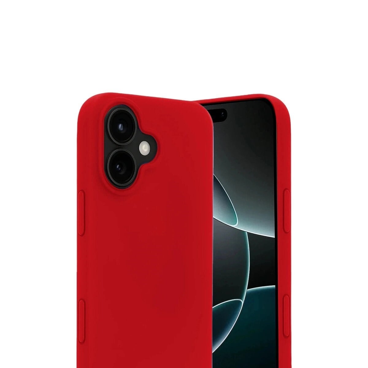 Apple İphone 17 Nano İçi Kadife Silikon - Kırmızı