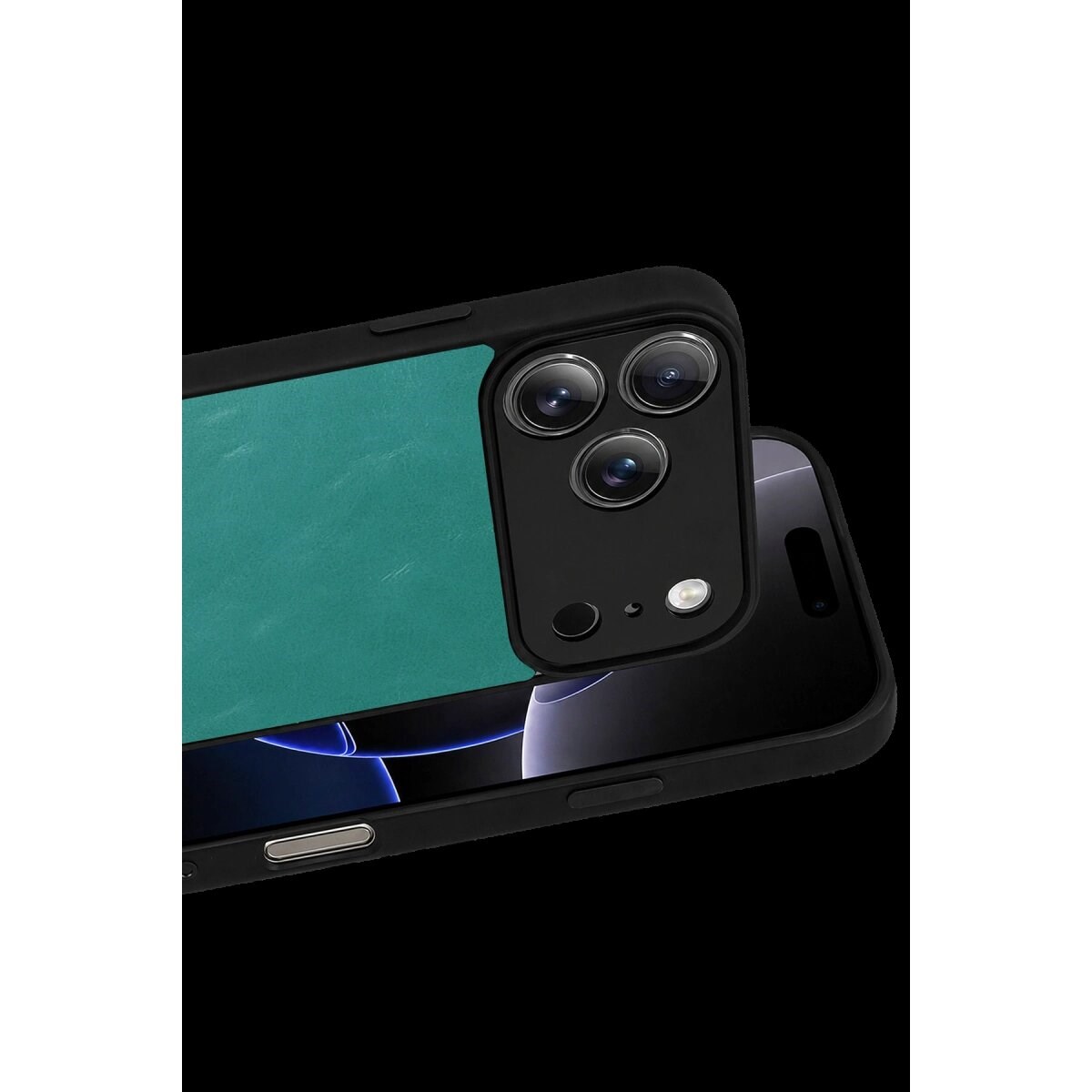 Apple İphone 17 Pro Aras Deri Kapak - Açık Yeşil