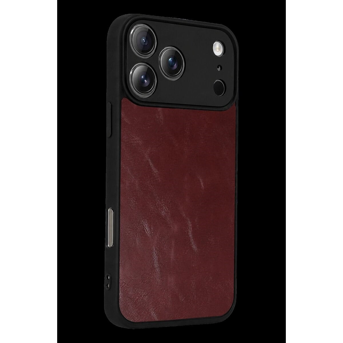 Apple İphone 17 Pro Aras Deri Kapak - Bordo