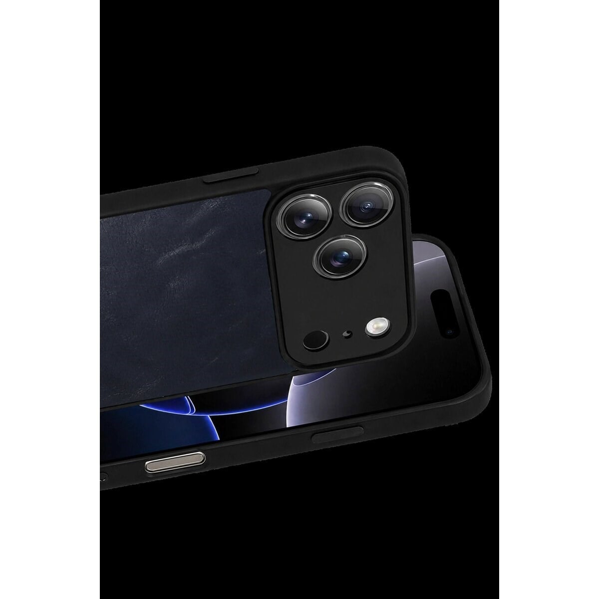 Apple İphone 17 Pro Aras Deri Kapak - Lacivert