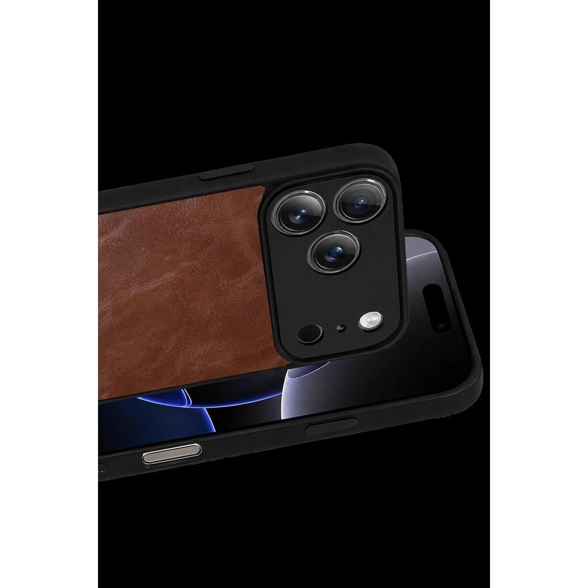 Apple İphone 17 Pro Aras Deri Kapak - Taba