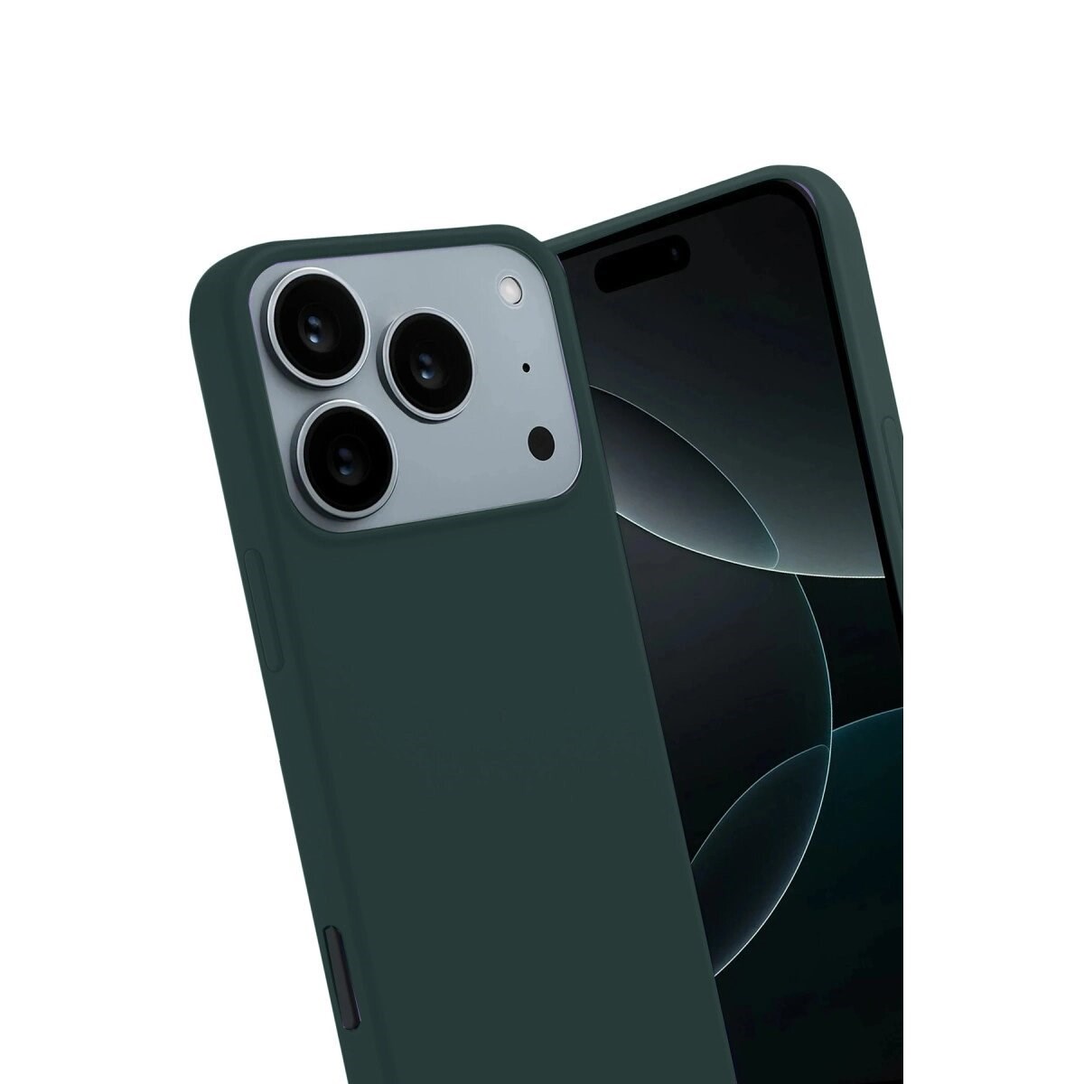 Apple İphone 17 Pro First Silikon - Koyu Yeşil