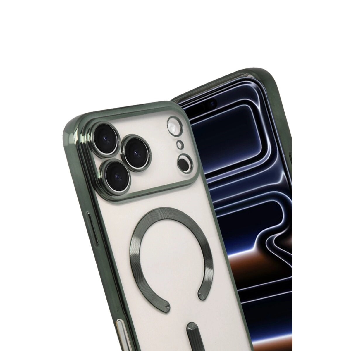 Apple İphone 17 Pro Kross Magneticsafe Kapak - Koyu Yeşil