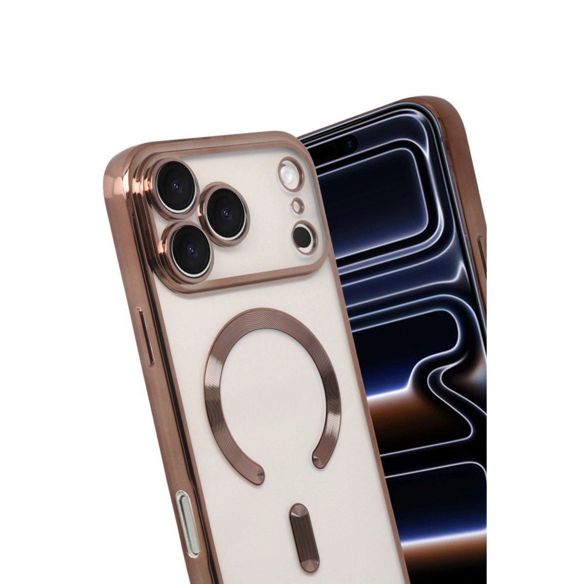 Apple İphone 17 Pro Kross Magneticsafe Kapak - Çöl Titanyum