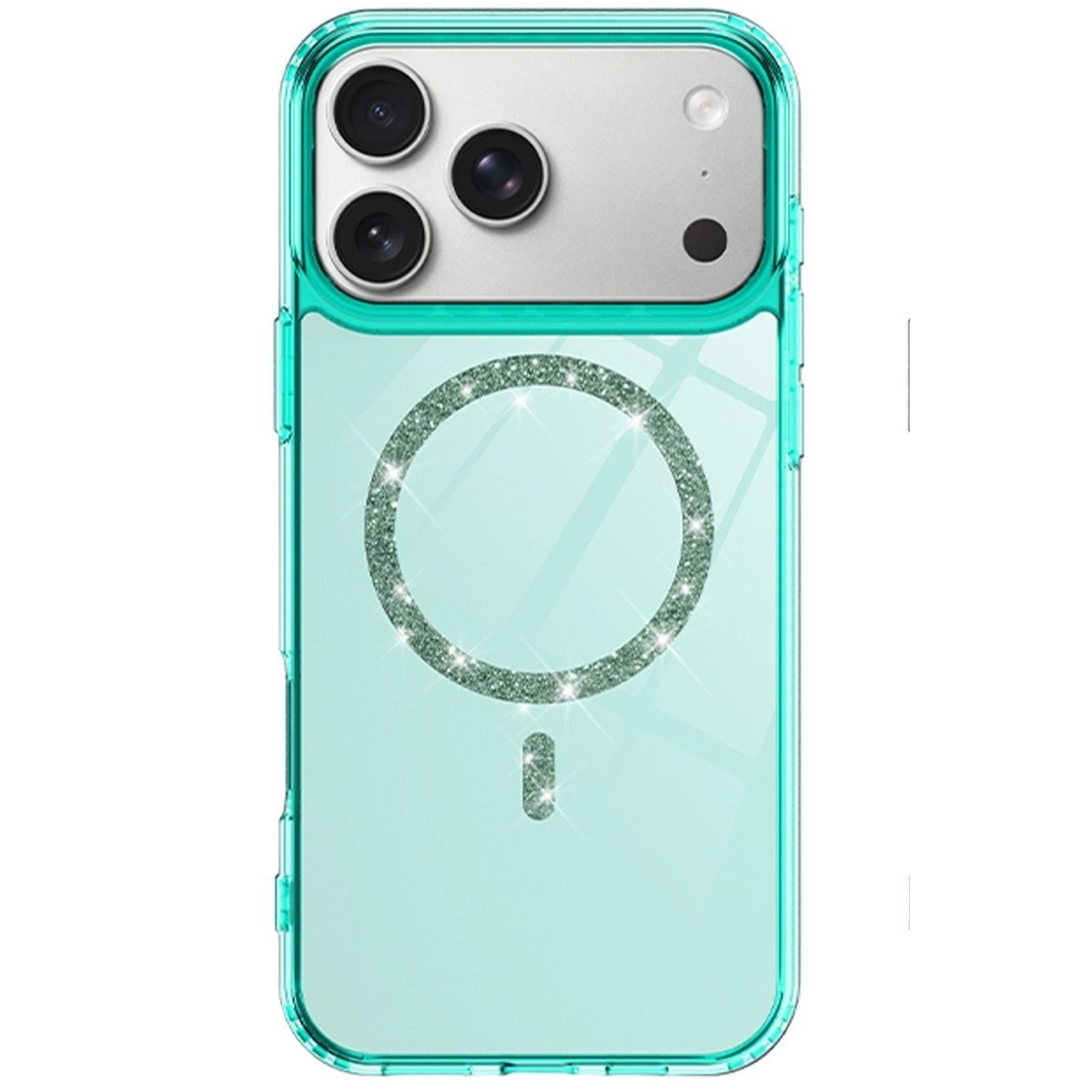 Apple İphone 17 Pro Live Diamond Magsafe Kapak - Yeşil