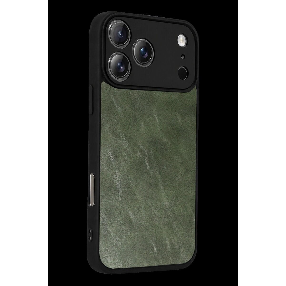 Apple İphone 17 Pro Max Aras Deri Kapak - Yeşil