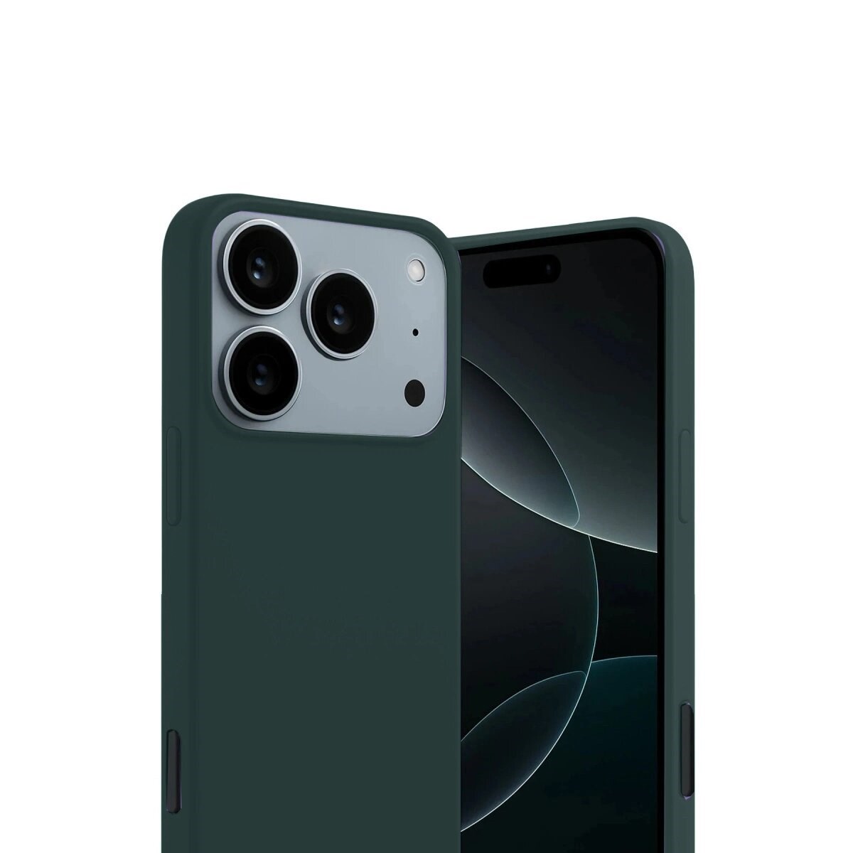 Apple İphone 17 Pro Max First Silikon - Koyu Yeşil
