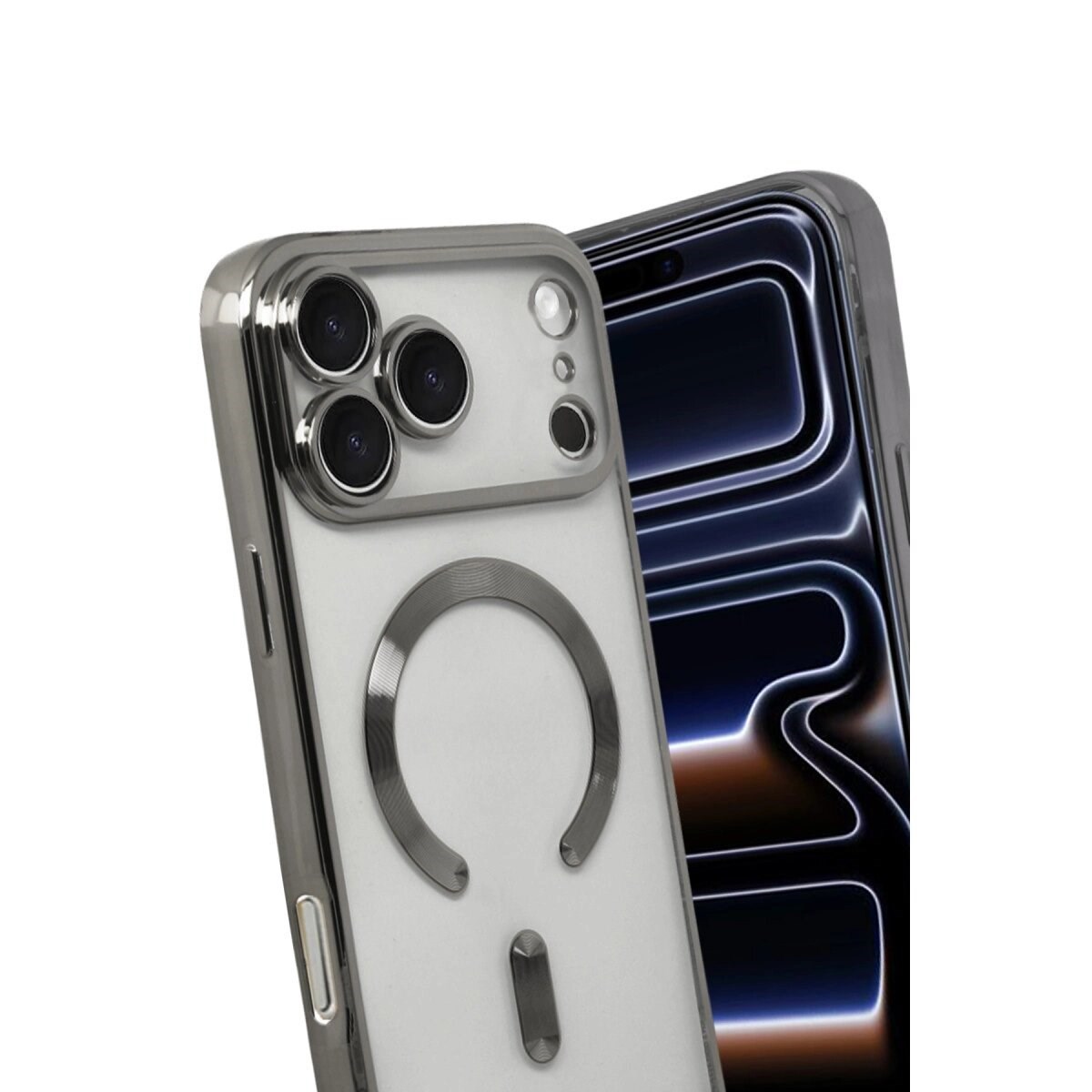 Apple İphone 17 Pro Max Kross Magneticsafe Kapak - Titan Gri