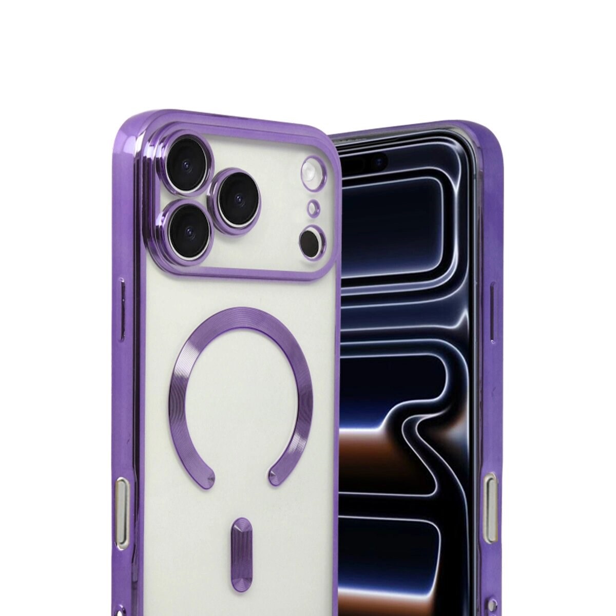 Apple İphone 17 Pro Max Kross Magneticsafe Kapak - Mor