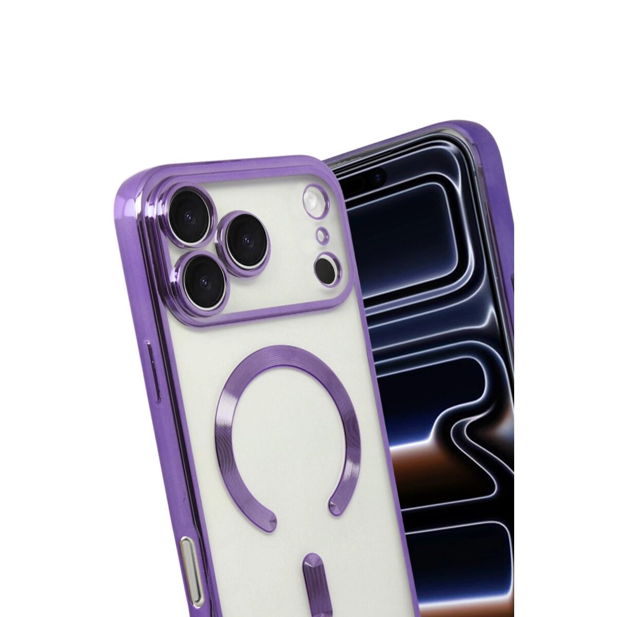 Apple İphone 17 Pro Max Kross Magneticsafe Kapak - Mor