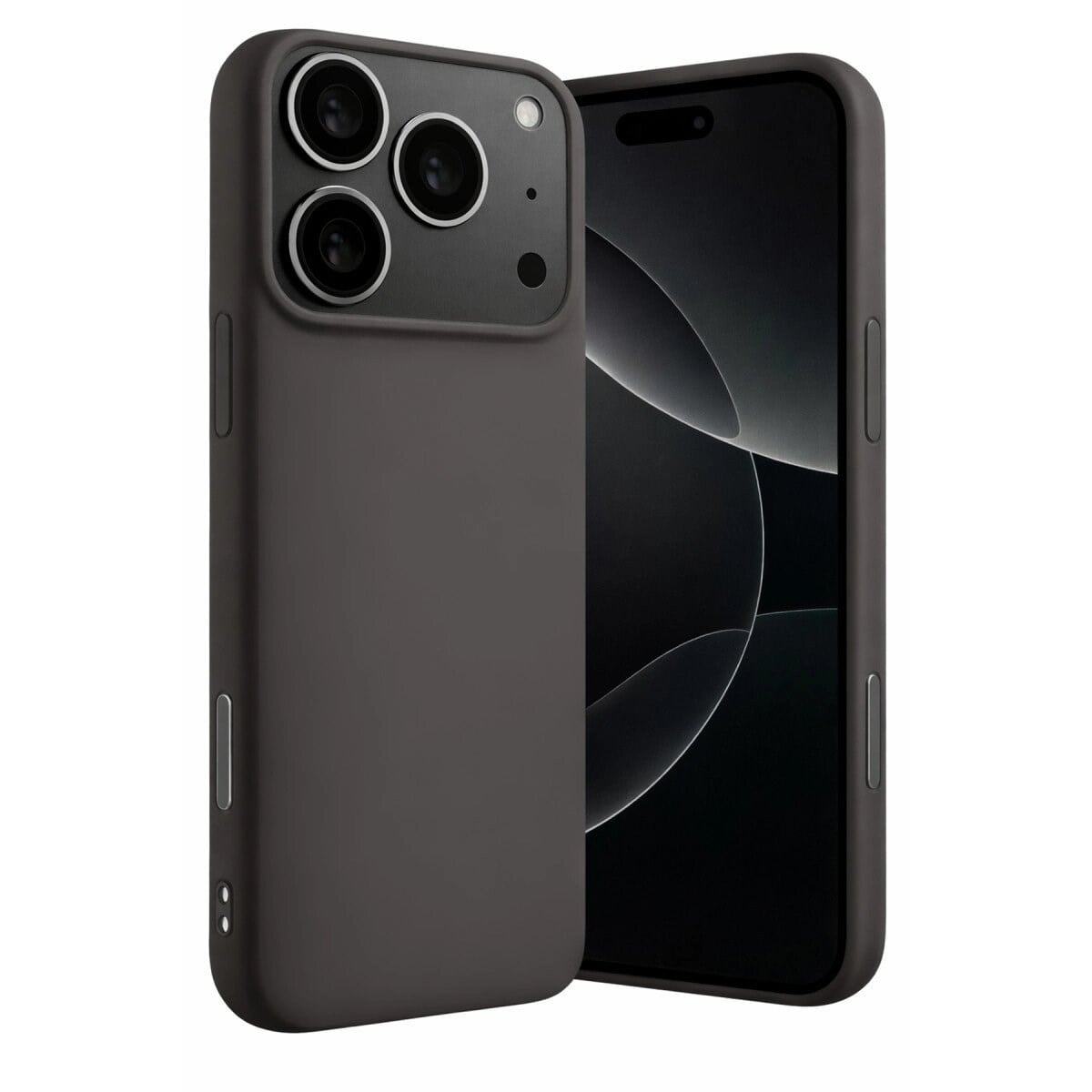 Apple İphone 17 Pro Max Nano İçi Kadife Silikon - Gri