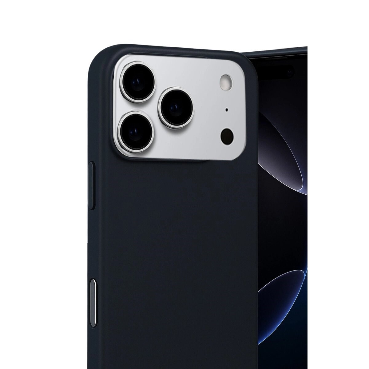 Apple İphone 17 Pro Max Nano İçi Kadife Silikon - Siyah