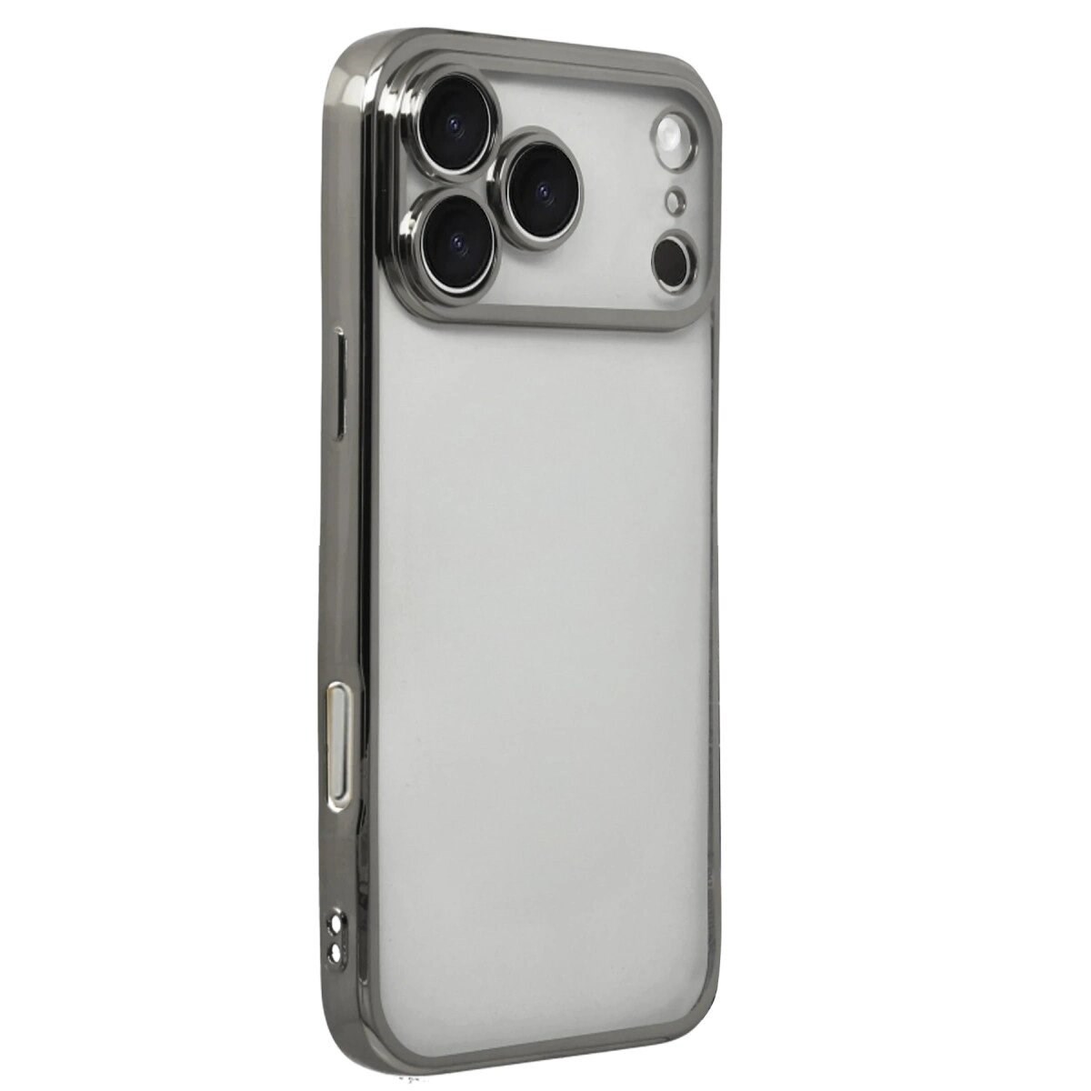 Apple İphone 17 Pro Max Razer Lensli Silikon - Titan Gri